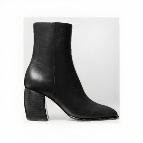 MICHAEL KORS MAUDE 100% LEATHER CLASSIC BOOT IN COLOR BLACK $278 MSRP SIZE 6M - Picture 3 of 7